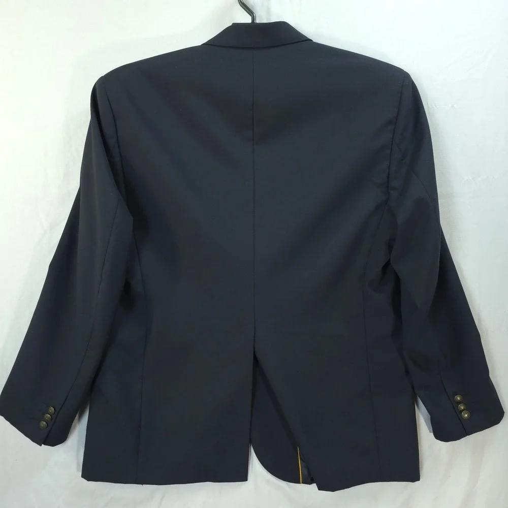 Arrow Suit Collection Mens 44R Navy‎ Blue Wool Blend 2 Button Blazer Sport Coat